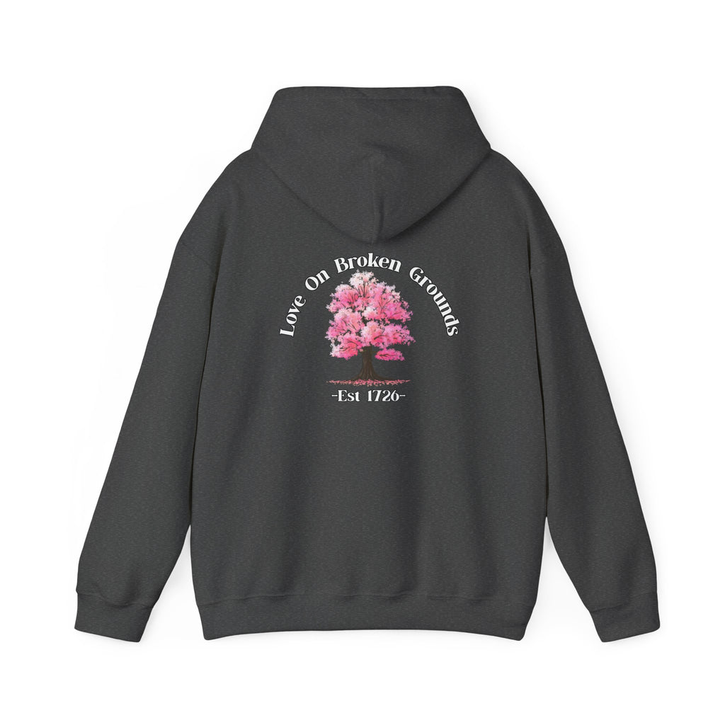 Love On Broken Grounds Blossom Tree Design Hoodie!
