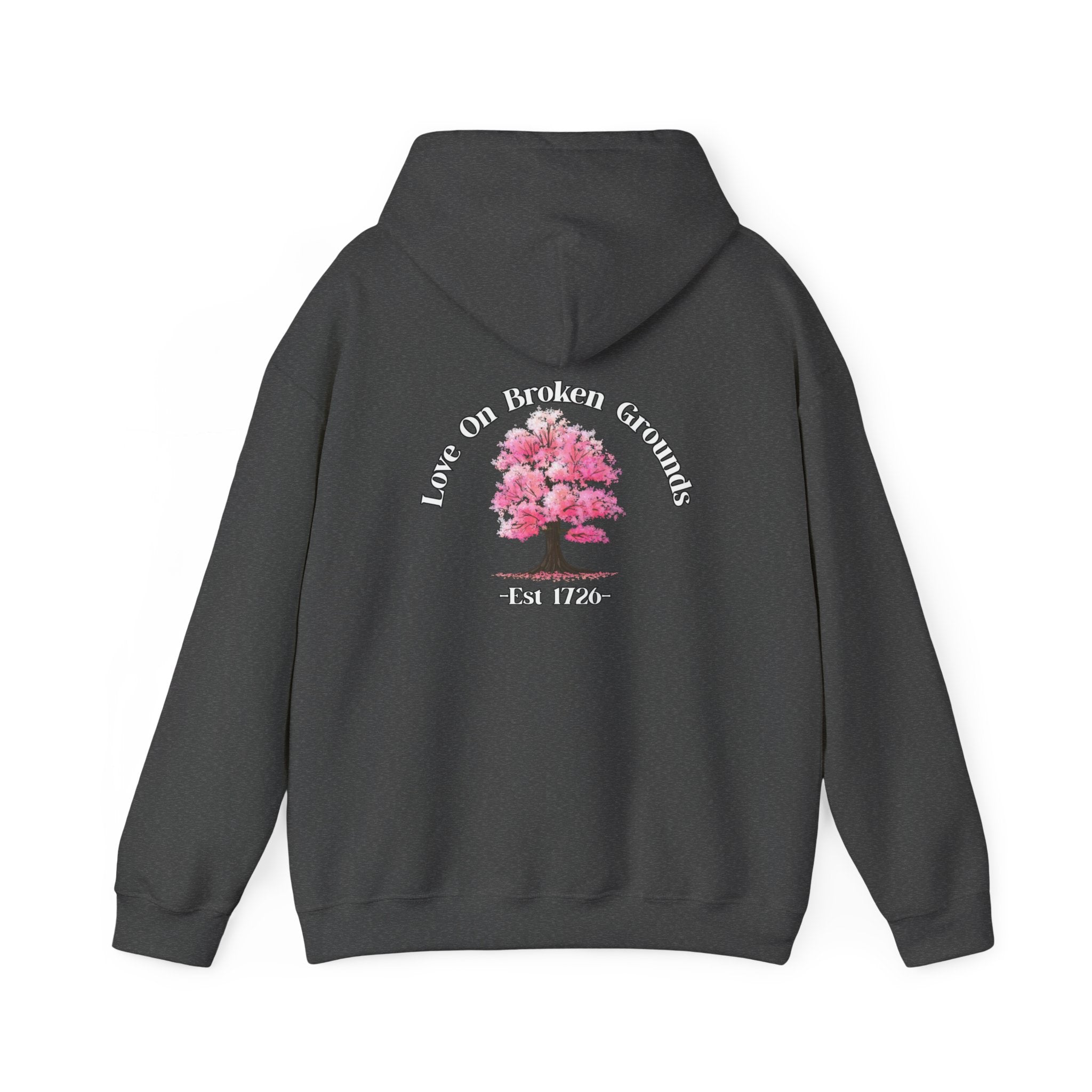 Love On Broken Grounds Blossom Tree Design Hoodie!