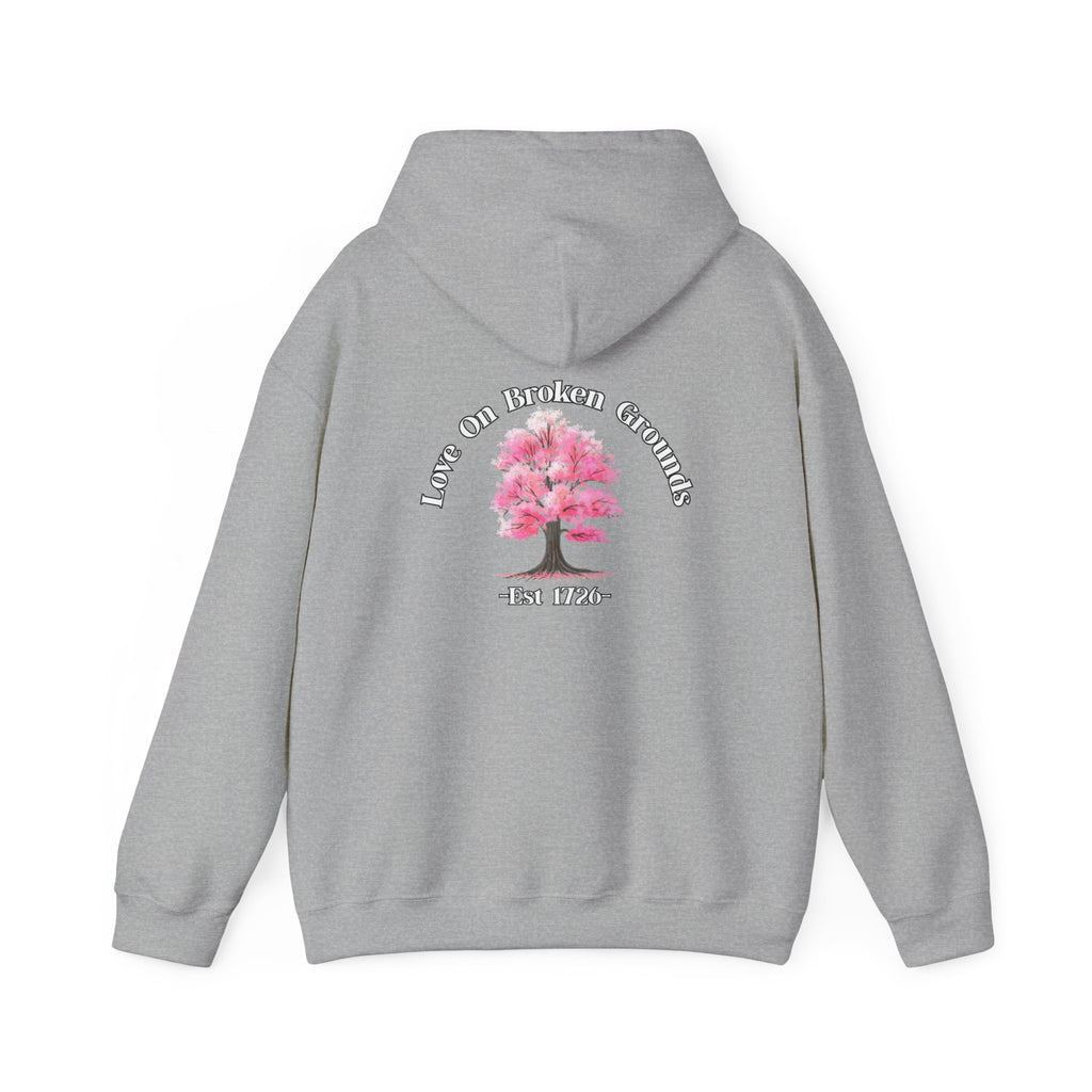 Love On Broken Grounds Blossom Tree Design Hoodie!