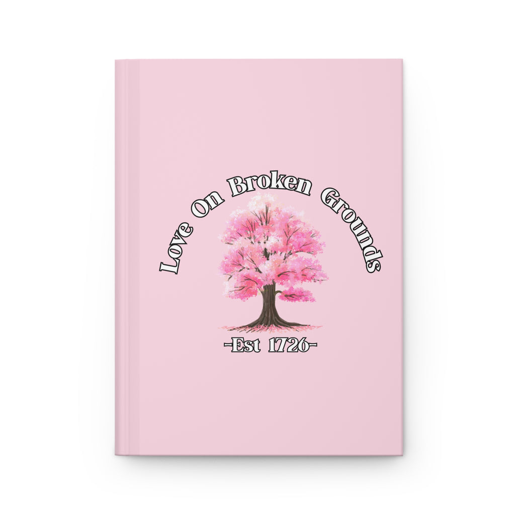Love On Broken Grounds Blossom Tree Design Hardcover Journal