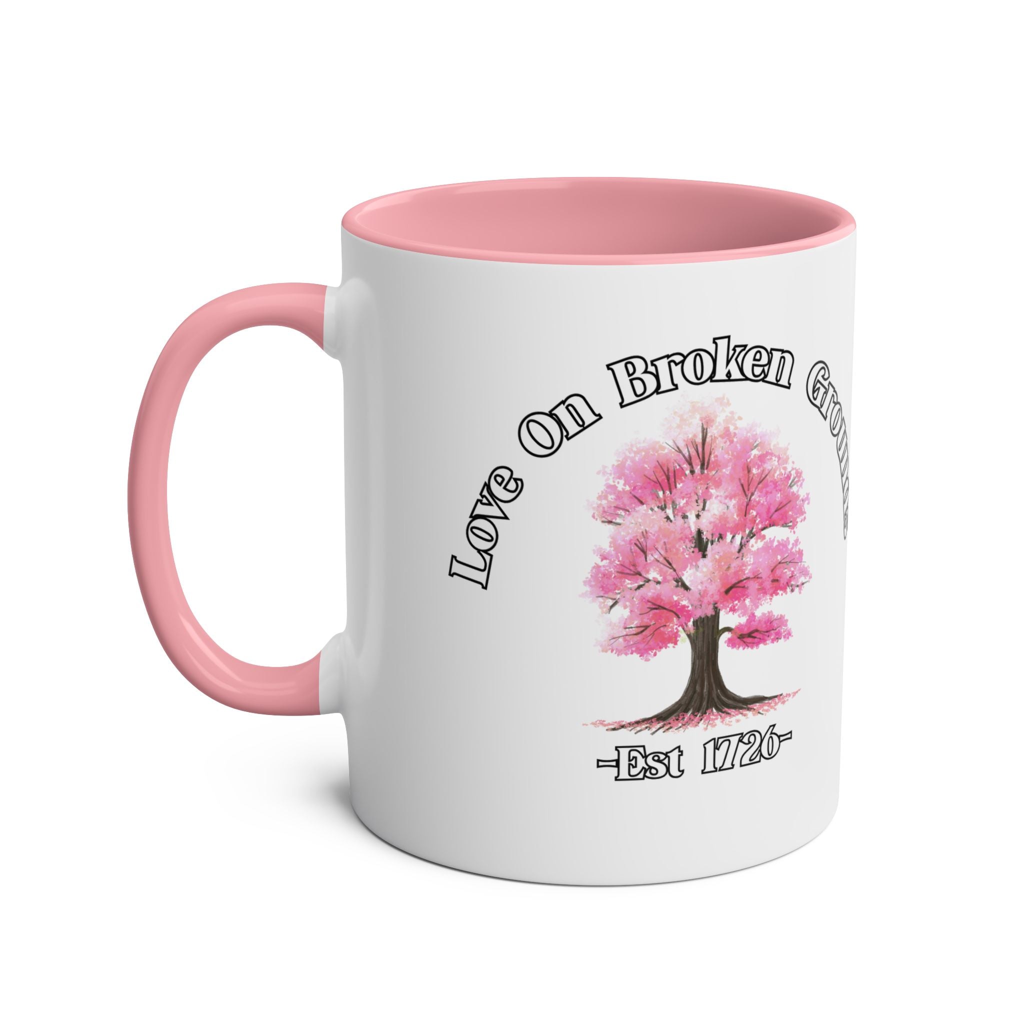 Love On Broken Grounds Blossom Tree Design mug 11oz