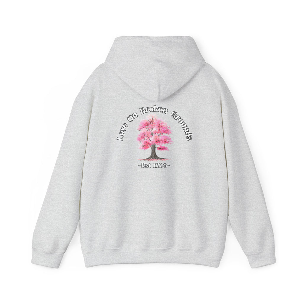 Love On Broken Grounds Blossom Tree Design Hoodie!