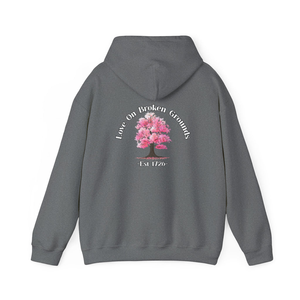 Love On Broken Grounds Blossom Tree Design Hoodie!