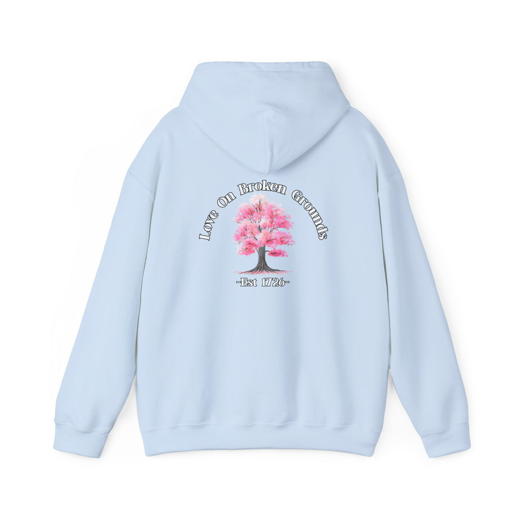 Love On Broken Grounds Blossom Tree Design Hoodie!