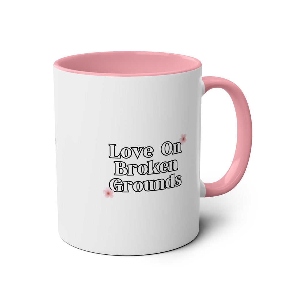 Love On Broken Grounds Blossom Tree Design mug 11oz
