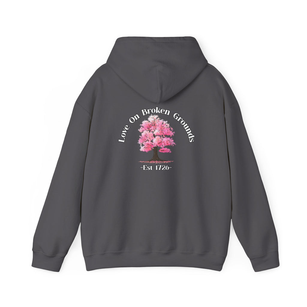 Love On Broken Grounds Blossom Tree Design Hoodie!
